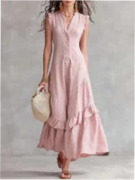 Summer New Style Elegant Minimalist Sleeveless Dress for Women - Image 4