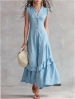 Summer New Style Elegant Minimalist Sleeveless Dress for Women - Image 2