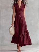 Summer New Style Elegant Minimalist Sleeveless Dress for Women - Image 5