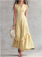 Summer New Style Elegant Minimalist Sleeveless Dress for Women - Image 7