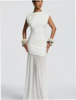 Bodycon Slimming Mesh Patchwork Irregular Dress